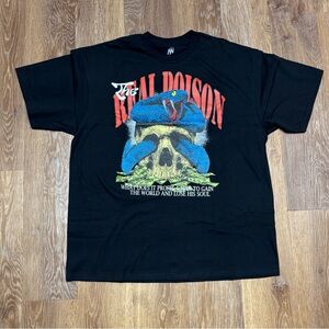 Black Graphic Skull & Blue Snake Tee